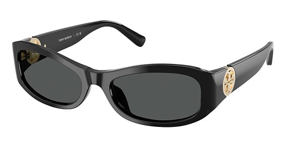 Tory Burch TY7229U - Black, Plastic, Oval frame
