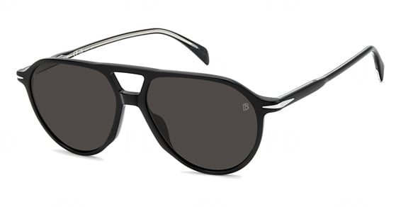 David Beckham DB 1218/S/US - 807m9 Black, Acetate, Aviator frame