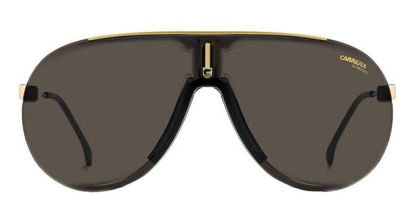 Carrera SUPERCHAMPION - Black Gold, Metal, Rimless frame