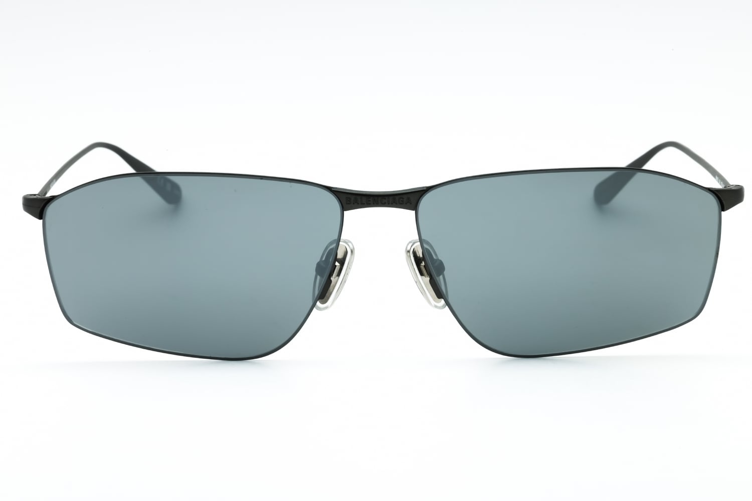 Balenciaga BB0413S - Gunmetal, Metal, Rectangle frame