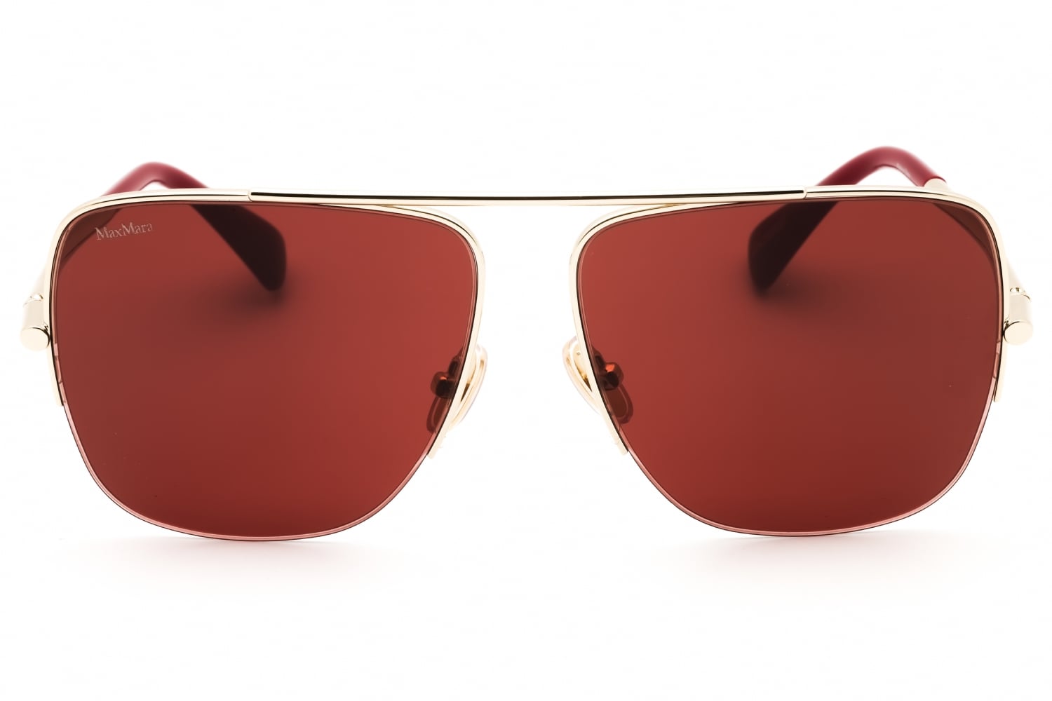 Max Mara MM0121 - Gold, Metal, Aviator frame