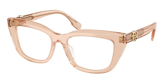 Tory Burch TY2158U - Transparent Brown, Plastic, Oval frame