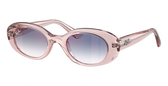 Ray-Ban RJ9141S - Transparent Pink, Acetate, Oval frame