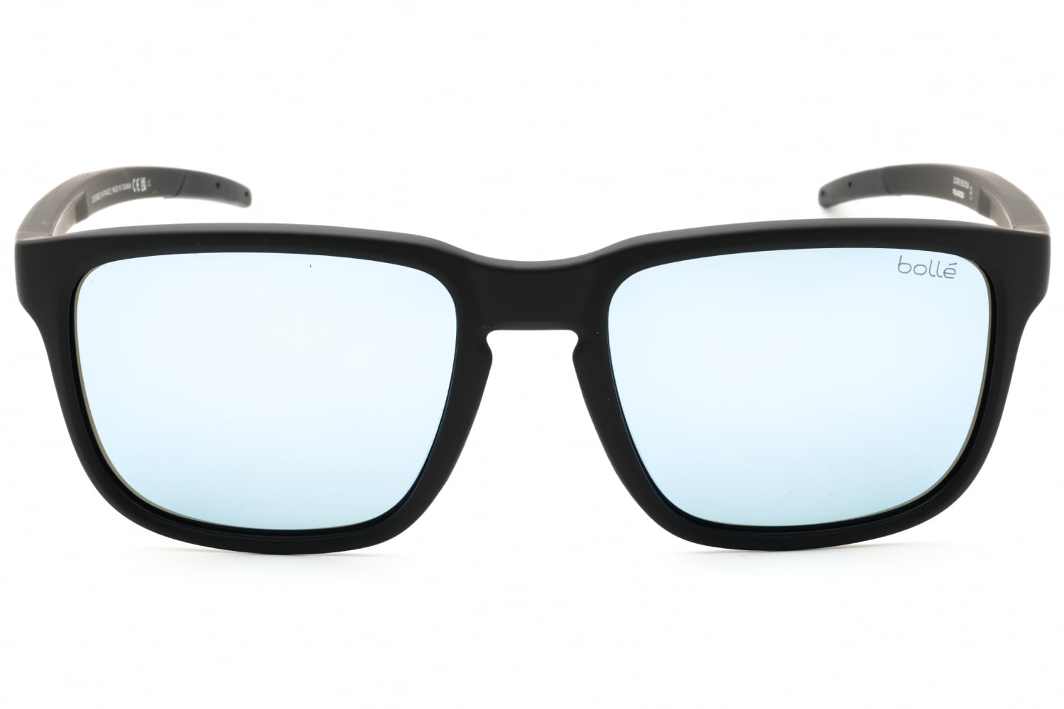 Bolle Score - Black Matte - SKY Blue Polarized, Acetate, Rectangle frame