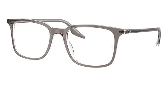 Ray-Ban RX5421F - Grey ON Transparent, Plastic, Rectangle frame