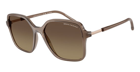 Armani Exchange AX4163S - Shiny Opal Brown, Acetate, Rectangle frame