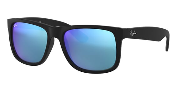 Ray-Ban RB4165F JUSTIN - Rubber Black, Acetate, Oval frame