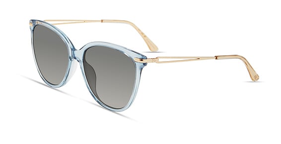 Stuart Weitzman WZN 8017/G/S - Mvu9o Azure, Acetate, Cat Eye frame