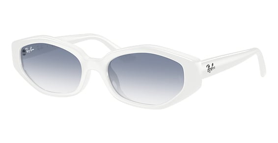 Ray-Ban RB4473D - White, Acetate, Geometric frame