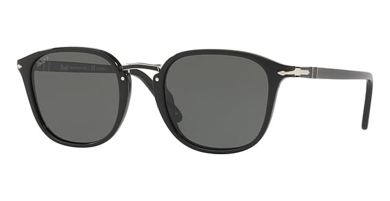 Persol PO3186S - Black, Plastic, Round frame