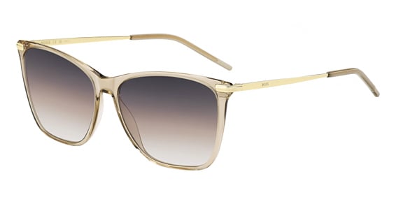 Hugo Boss BOSS 1661/S - 84apr Beige Gld, Plastic, Rectangle frame