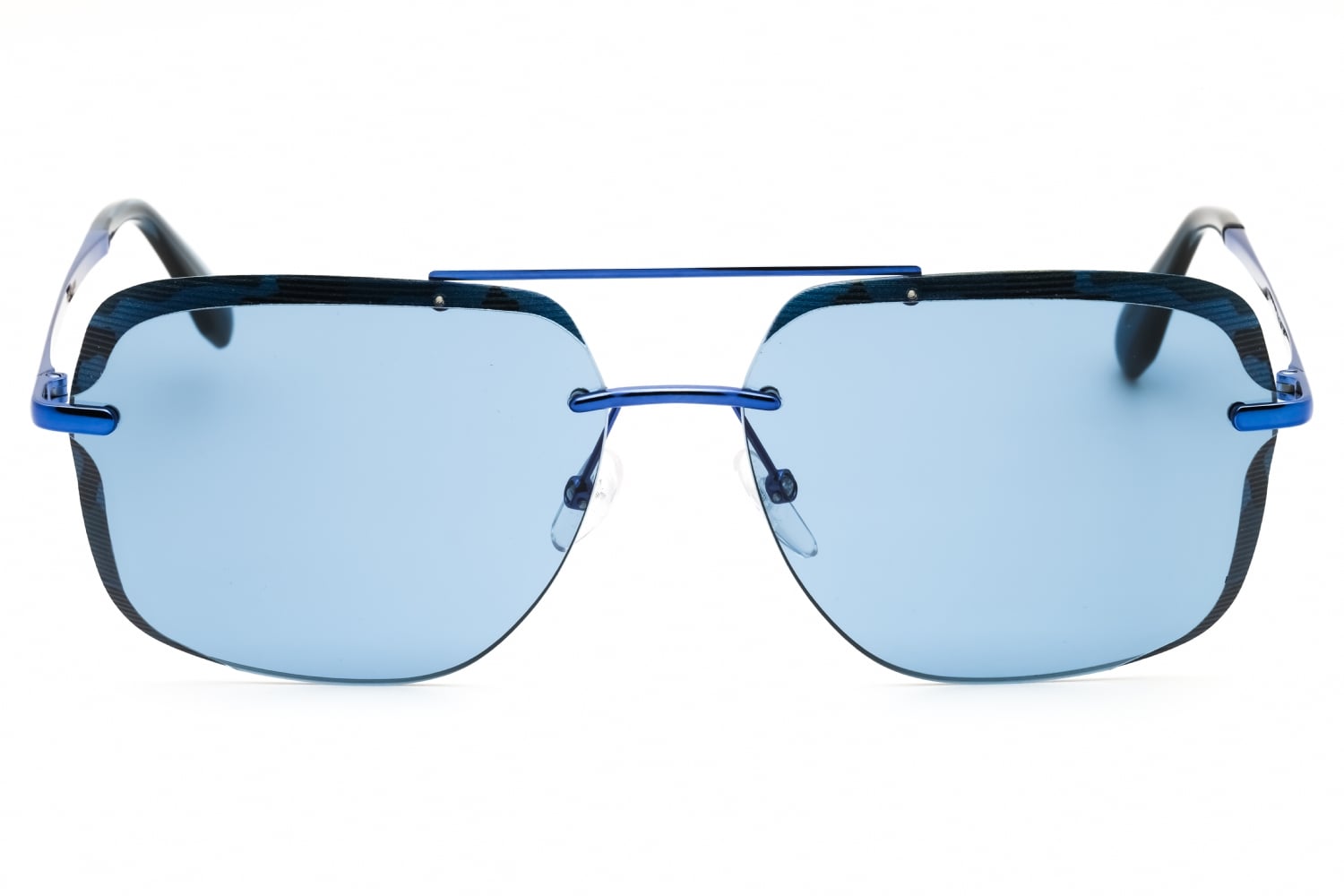 Adidas OR0017 - Shiny Blue, Metal, Rectangle frame
