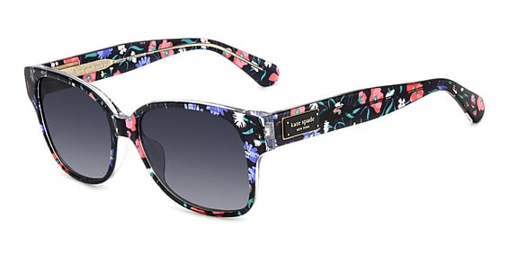 Kate Spade KS TRL 2/G/S/US - Sdk9o Bk Multic, Acetate, Rectangle frame