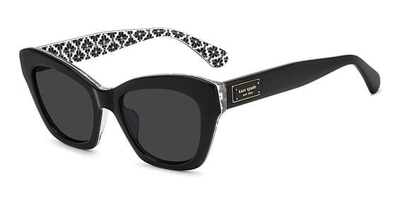 Kate Spade KS Daina 2/G/S - 807ir Black, Acetate, Cat Eye frame