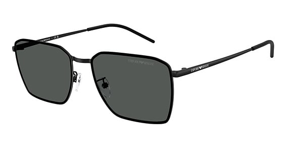Emporio Armani EA2172D - Matte Black, Metal, Rectangle frame