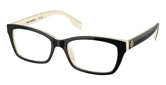 Tory Burch TY2144U - Black, Plastic, Rectangle frame