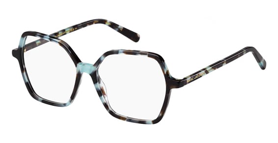 Marc Jacobs Marc 709 - Havana Teal, Acetate, Rectangle frame