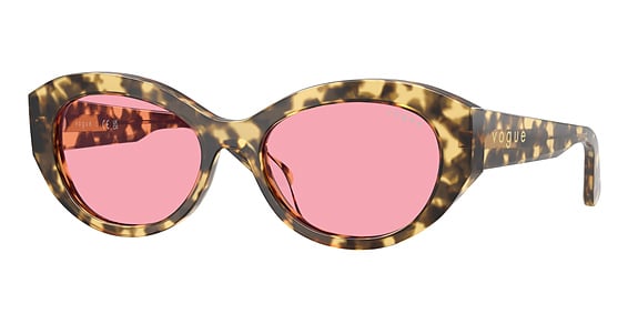 Vogue VO5659SU - Brown Beige Tortoise, Plastic, Oval frame