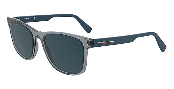 Lacoste L6054S N - Transparent Grey, Plastic, Rectangle frame