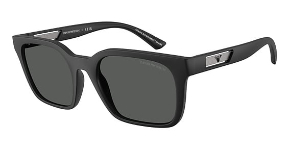 Emporio Armani EA4269F - Matte Black, Plastic, Rectangle frame