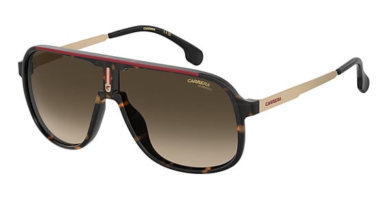 Carrera 1007/S - O63ha Havan Red, Plastic, Rectangle frame