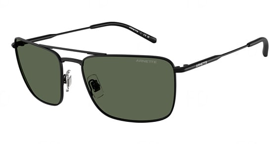 Arnette AN3088 BOULEVARDIER - Matte Black, Metal, Rectangle frame
