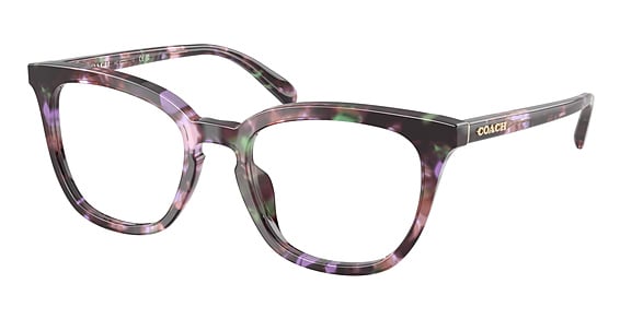 COACH HC6222U - Amethyst Pearl Tortoise, Plastic, Oval frame