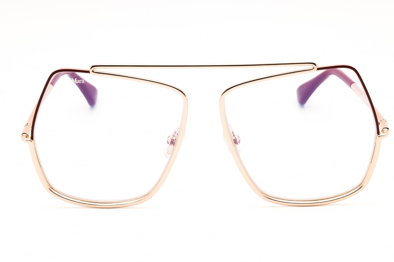 Max Mara MM5118-B - Shiny Rose Gold, Metal, Mixed Shapes frame