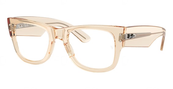 Ray-Ban RX0840V MEGA WAYFARER - Transparent Nude, Acetate, Oval frame