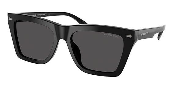 Michael Kors MK2225U PEBBLE BEACH - Black, Plastic, Rectangle frame