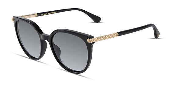 Stuart Weitzman WZN 8022/G/S - 8079o Black, Acetate, Rectangle frame