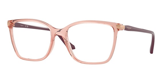 Vogue VO5654 - Transparent Dark Pink, Acetate, Oval frame