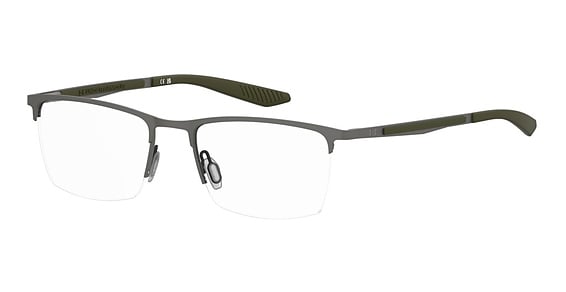 Under Armour UA 5115/G/US - Matte Dark Ruthenium Green, Stainless Steel, Rectangle frame