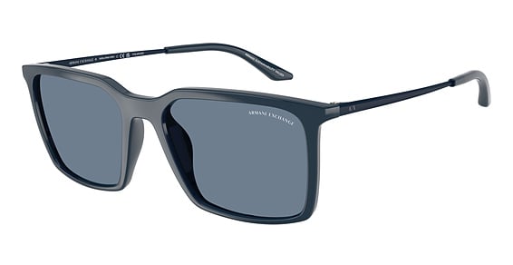 Armani Exchange AX4170SU - Shiny Blue, Acetate, Rectangle frame