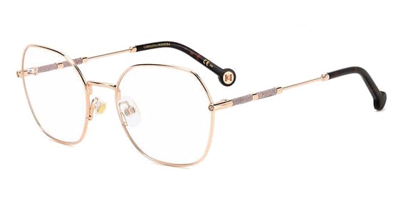 Carolina Herrera HER 0173 - Gold Copper, Metal, Geometric frame