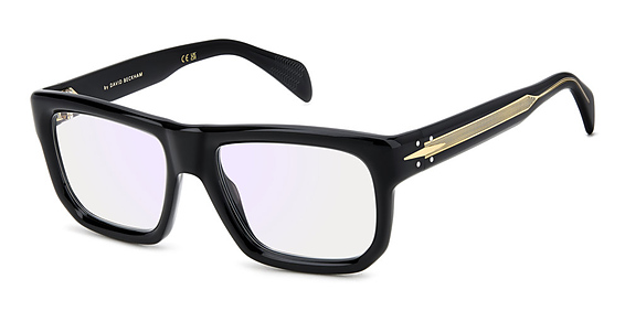 David Beckham DB 7137 - 8072y Black, Acetate, Flat-Top frame