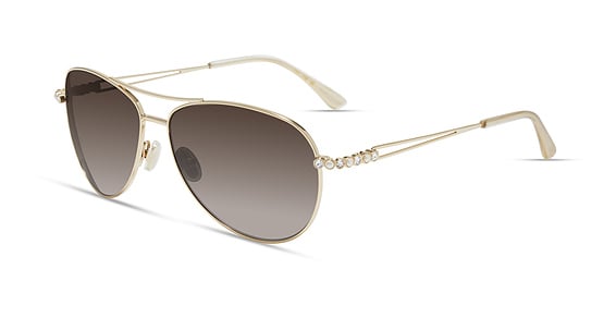 Stuart Weitzman WZN 8015/G/S - J5gha Gold, Metal, Aviator frame
