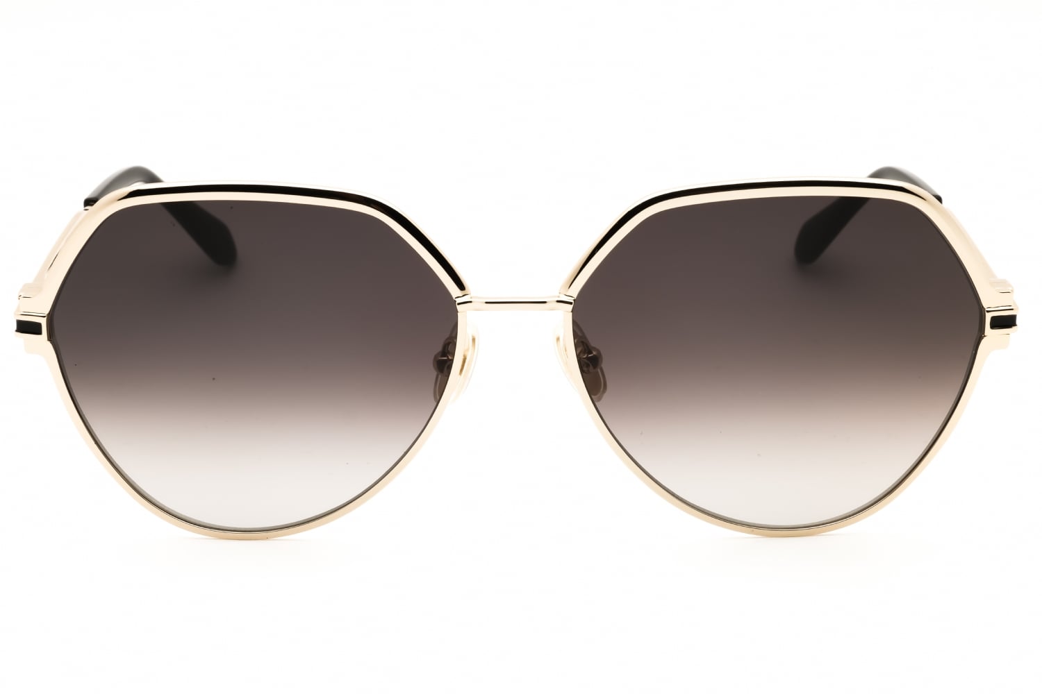 Salvatore Ferragamo SF325S - Gold, Metal, Round frame
