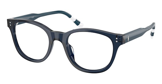 Polo PH2303U - Shiny Transparent Blue, Plastic, Round frame