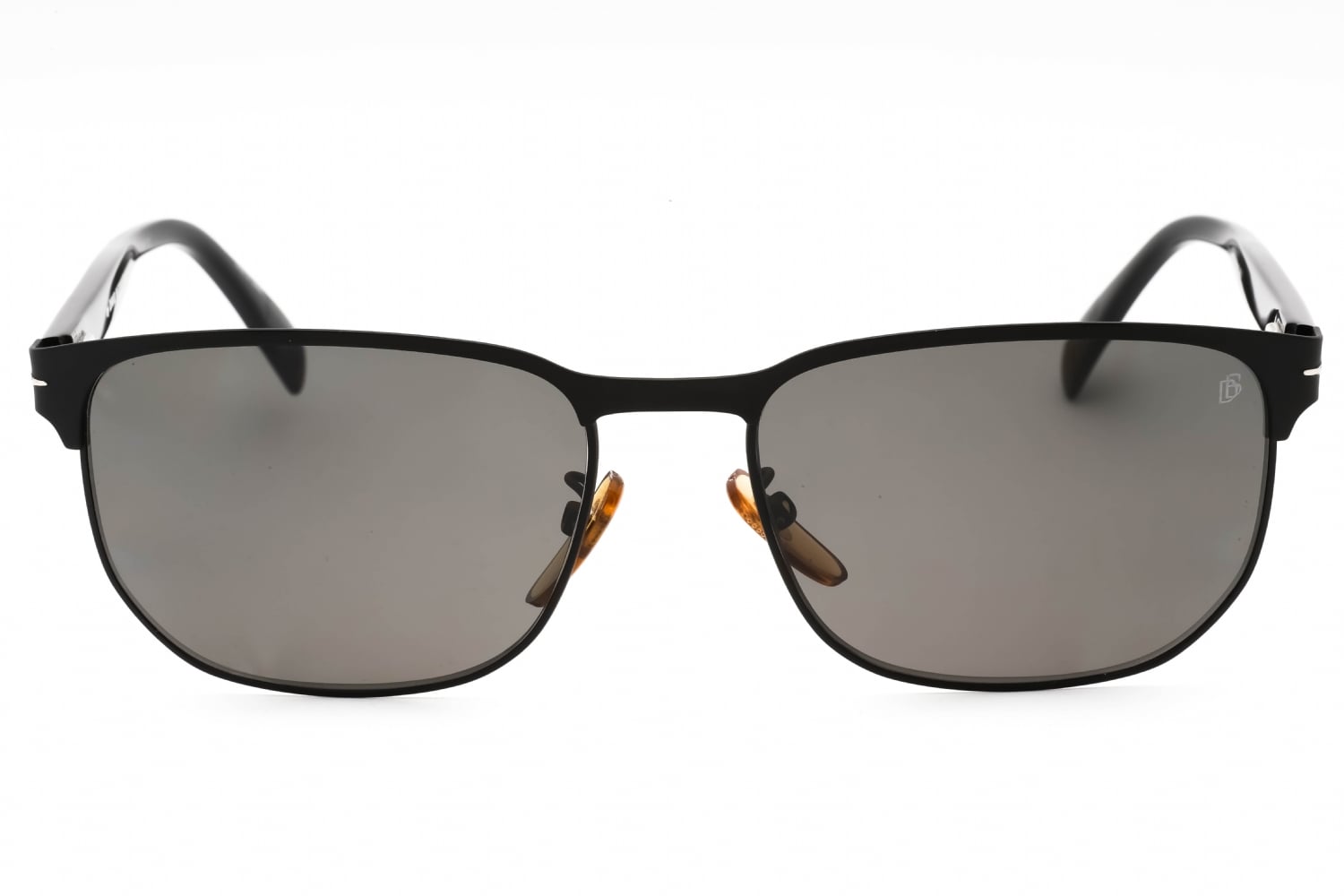 David Beckham DB 1131/S - MT Black Silver, Metal, Oval frame