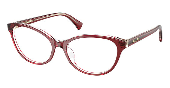 Ralph Lauren RA7186U - Dark Burgundy On Transpa, Plastic, Cat Eye frame