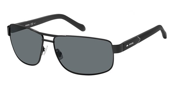 Fossil FOS 3060/S/US - 94xir Mtblack Ma, Stainless Steel, Aviator frame