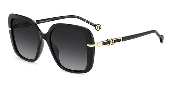 Carolina Herrera HER 0380/G/S - 8079o Black, Acetate, Rectangle frame