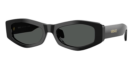 Versace VE4487F - Black, Plastic, Oval frame