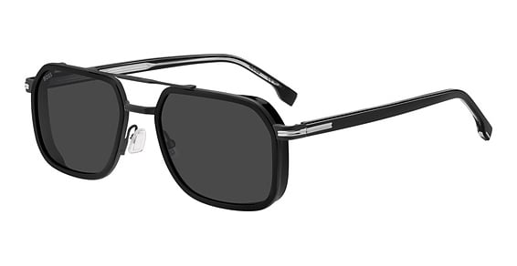 Hugo Boss Boss 1724/S - 807ir Black, Stainless Steel, Rectangle frame