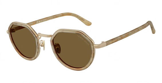 Giorgio Armani AR6181 - Matte Beige Havana, Metal, Round frame