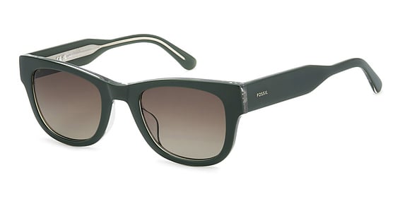 Fossil FOS 2167/S - 1edha Green, Acetate, Rectangle frame