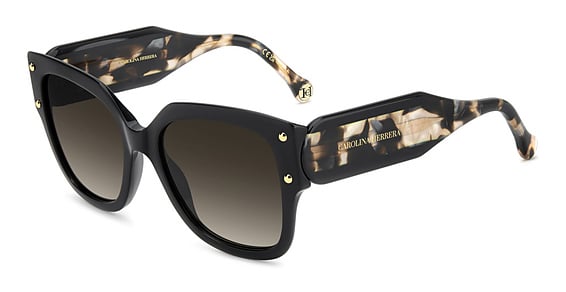 Carolina Herrera HER 0366/S - 807ha Black, Acetate, Rectangle frame