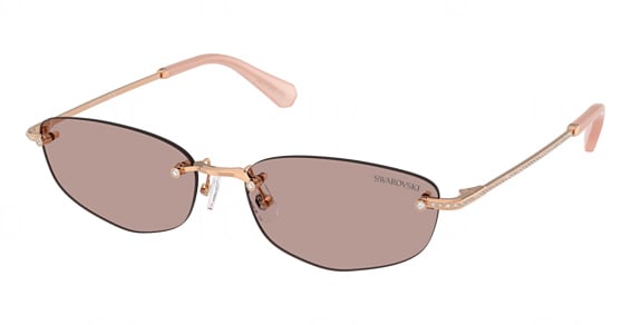 Swarovski SK7045D - Rose Gold, Metal, Mixed Shapes frame