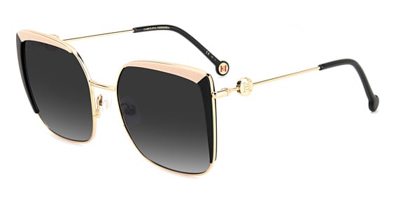Carolina Herrera HER 0111/S - Kdx9o Blacknude, Stainless Steel, Rectangle frame